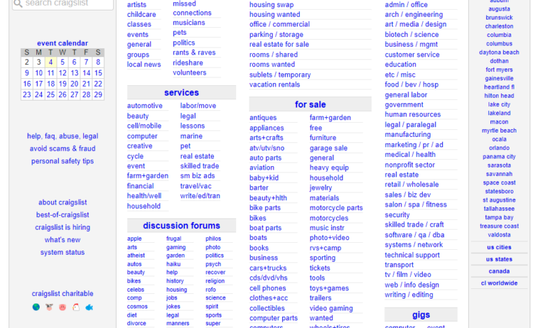 Craigslist Jacksonville FL: Jobs, Services, and Housing Opportunities