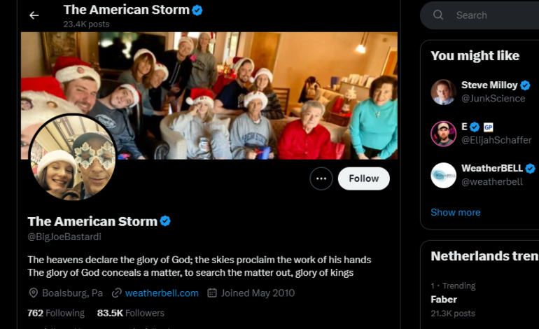 Joe Bastardi Twitter